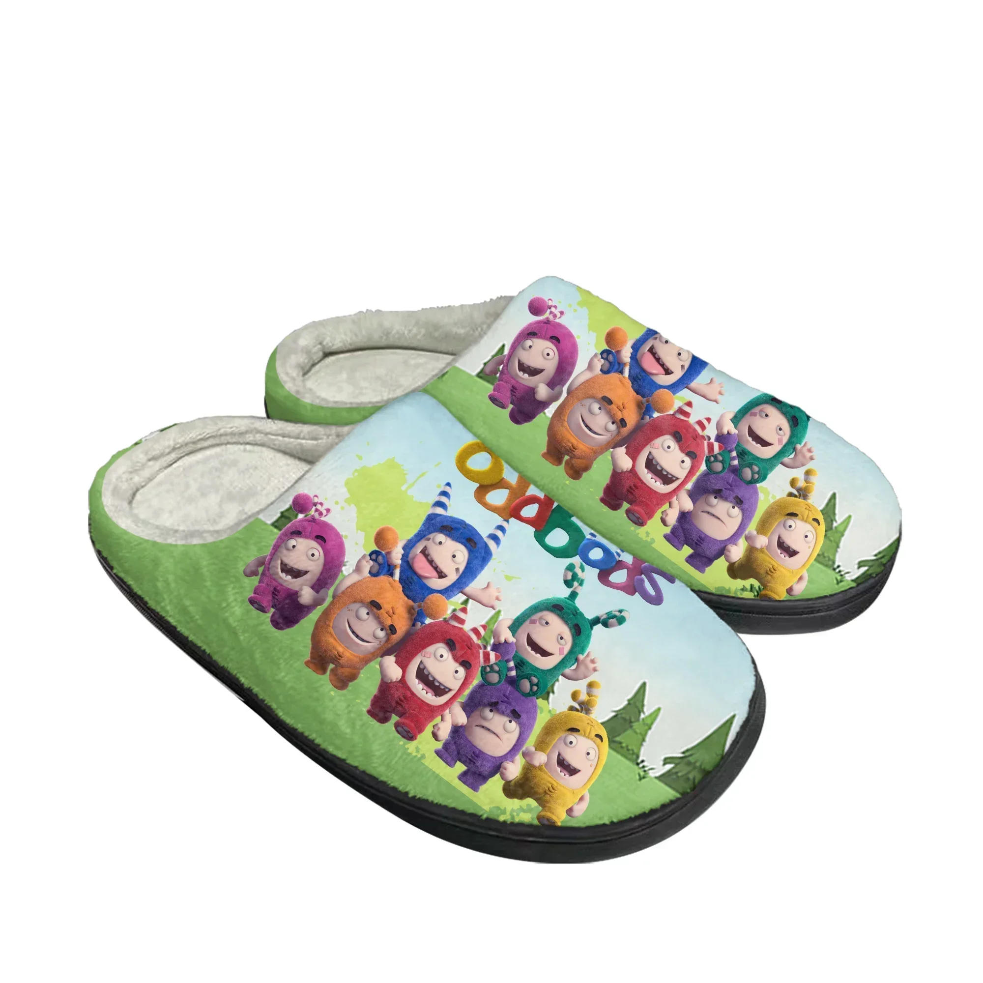 Women Shoes Singapore - Oddbods ホームコットンスリッパメンズレディースぬいぐるみ寝室カジュアル保温靴シンガポールアニメカスタムサーマル屋内スリッパ