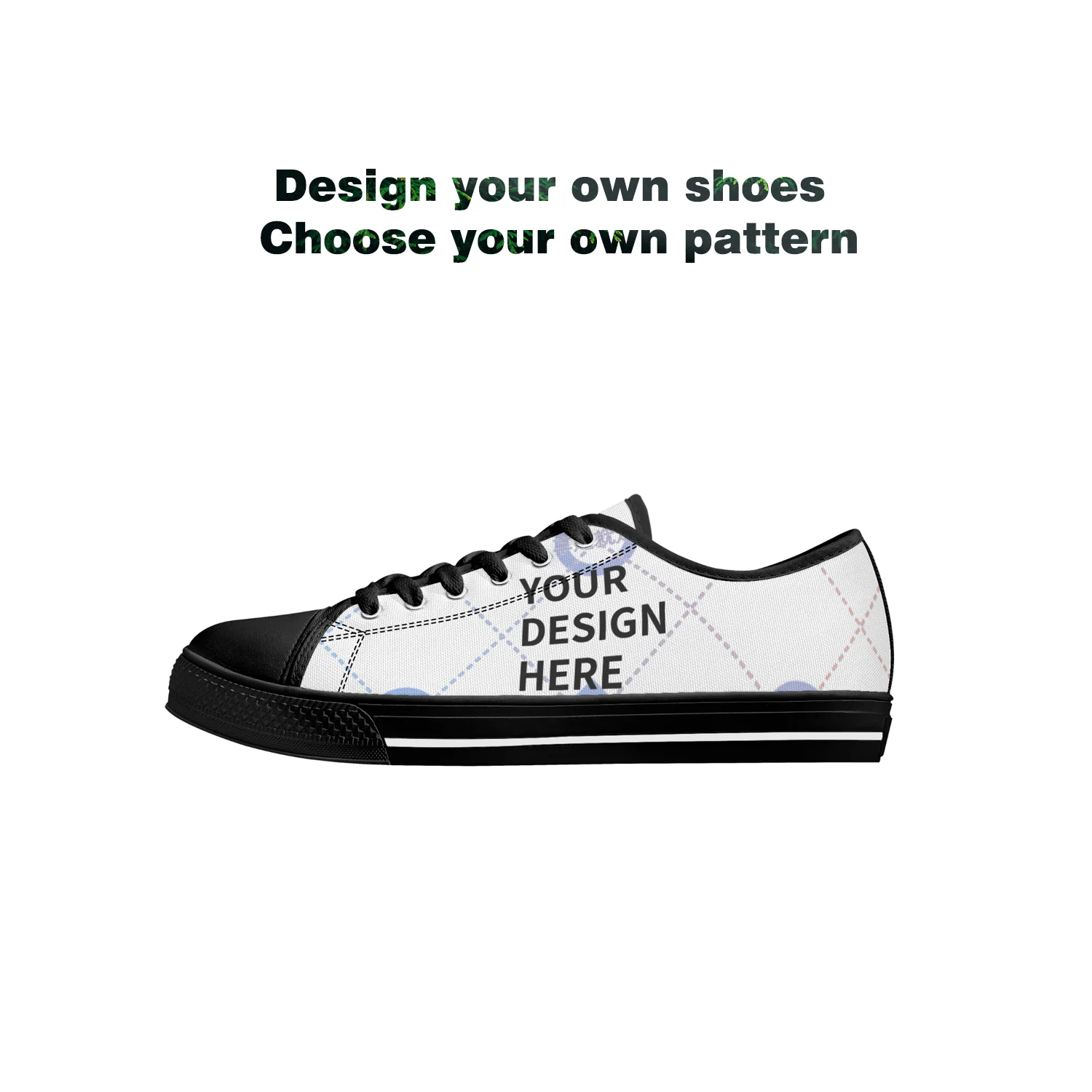 Women Shoes Us To Eu - カスタマイズ可能、カスタムプリント、デザイナーシューズ、ローカットキャンバスシューズ、男性用と女性用。 サイズ：EU 36-48