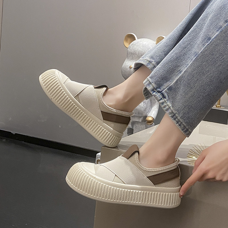Women Shoes Sale - 2026ニューレトロカジュアルシューズ、韓国風通気性スポーツスケートシューズ、滑り止め耐摩耗性ローカットホワイトスニーカー
