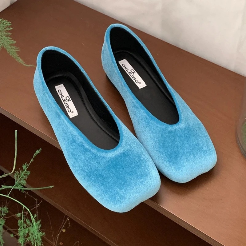 Mary Jane Shoes - 女性の靴パンプスメアリージェーン浅いコンフォートソフトソールスクエアトゥレディースドレスシューズ女性ファッションブランドフラットシューズ女性用