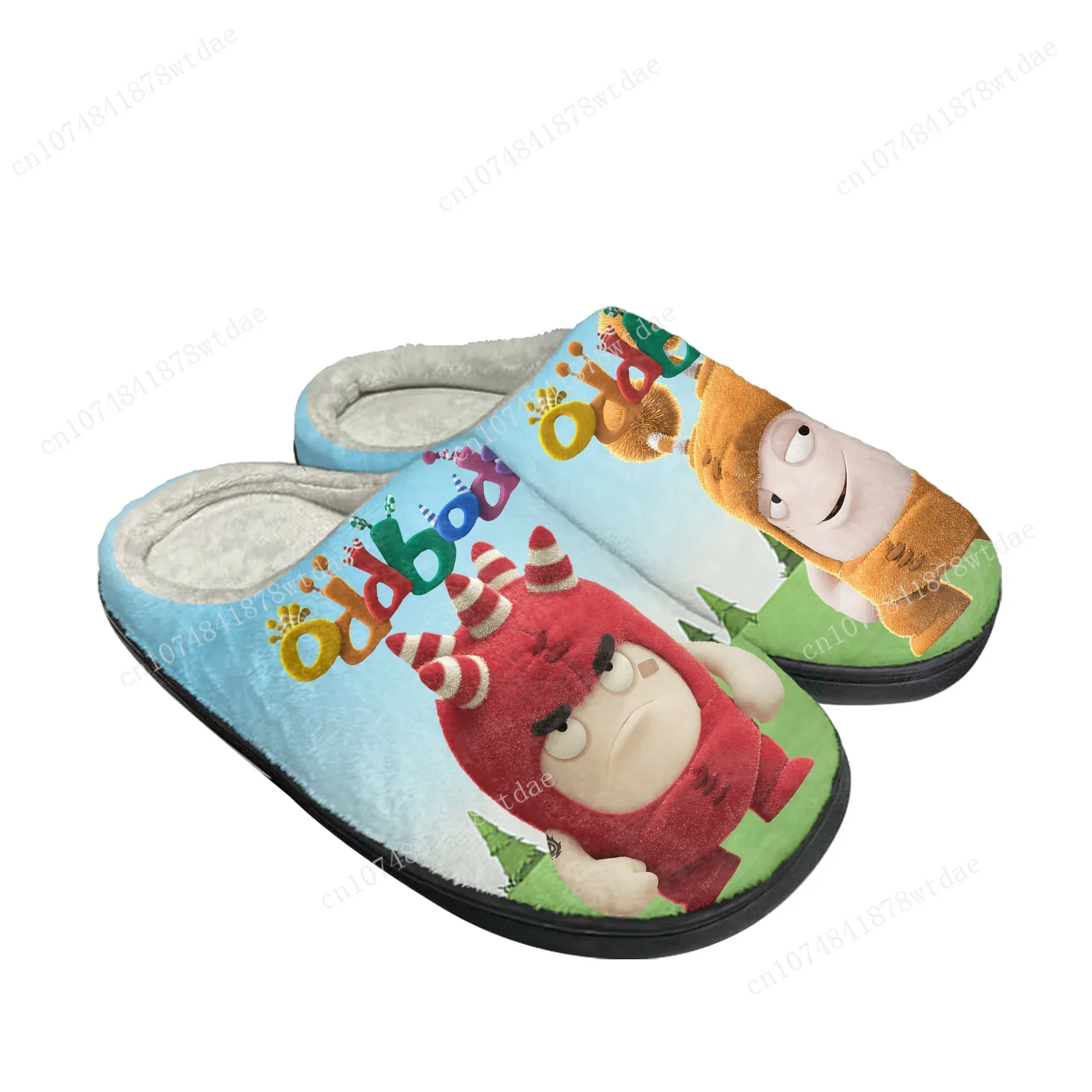 Women Shoes Singapore - Oddbods ホームコットンスリッパメンズレディースぬいぐるみ寝室カジュアル保温靴シンガポールアニメカスタムサーマル屋内スリッパ