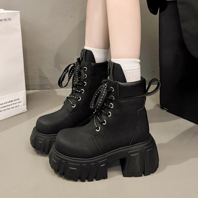 ハイヒール レディース アンクルブーツ レースアップ プラッ - Women'S Shoes Trending 2025 のレビューと価格