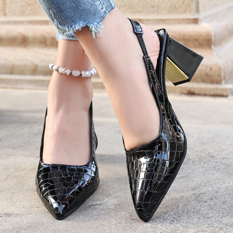 夏のハイヒールサンダル女性のセクシーな黒のトレンドドレスポン - Mary Jane Shoes のレビューと価格