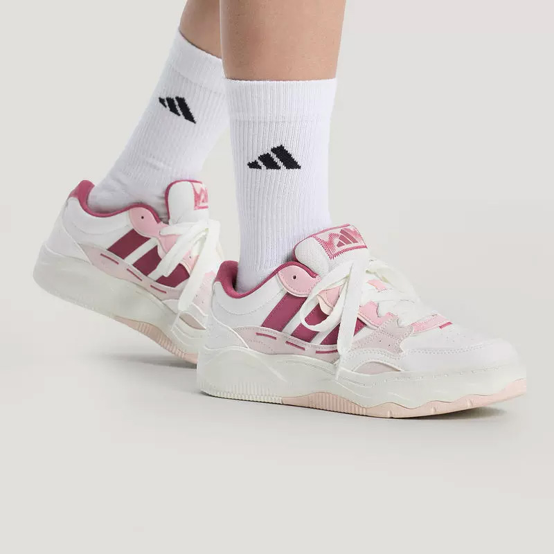 アディダス レディース ホワイト ピンク ウェーブ 厚底 ス - Women'S Shoes Pink Adidas のレビューと価格