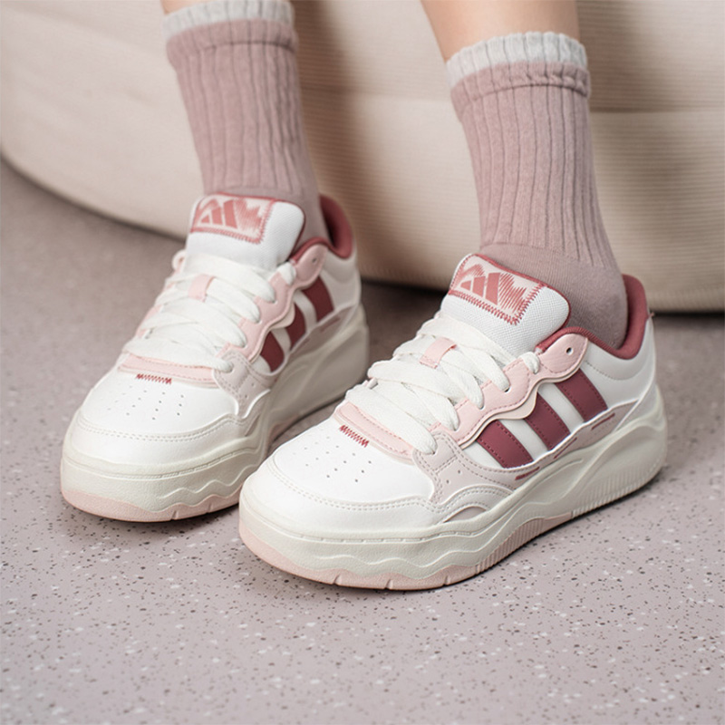 アディダス レディース ホワイト ピンク ウェーブ 厚底 ス - Women'S Shoes Pink Adidas のレビューと価格
