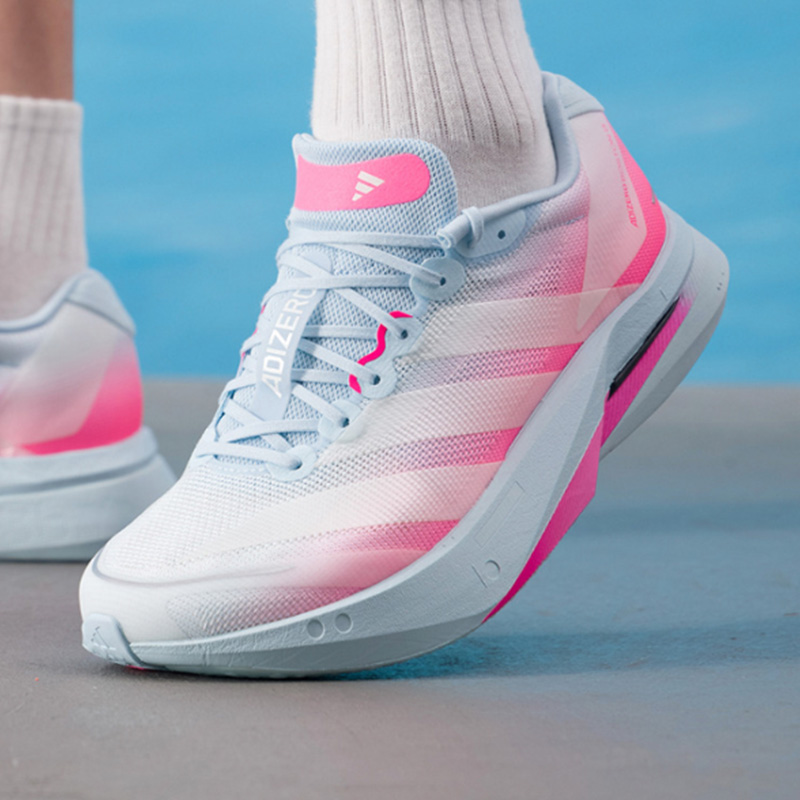 アディダス ピンク ホワイト ブルー ランニングシューズ レ - Women'S Shoes Pink Adidas のレビューと価格