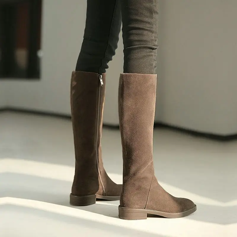 ジッパー付き暖かいスエードレディースニーハイシューズセール、 - Women'S Shoes Trending 2025 のレビューと価格