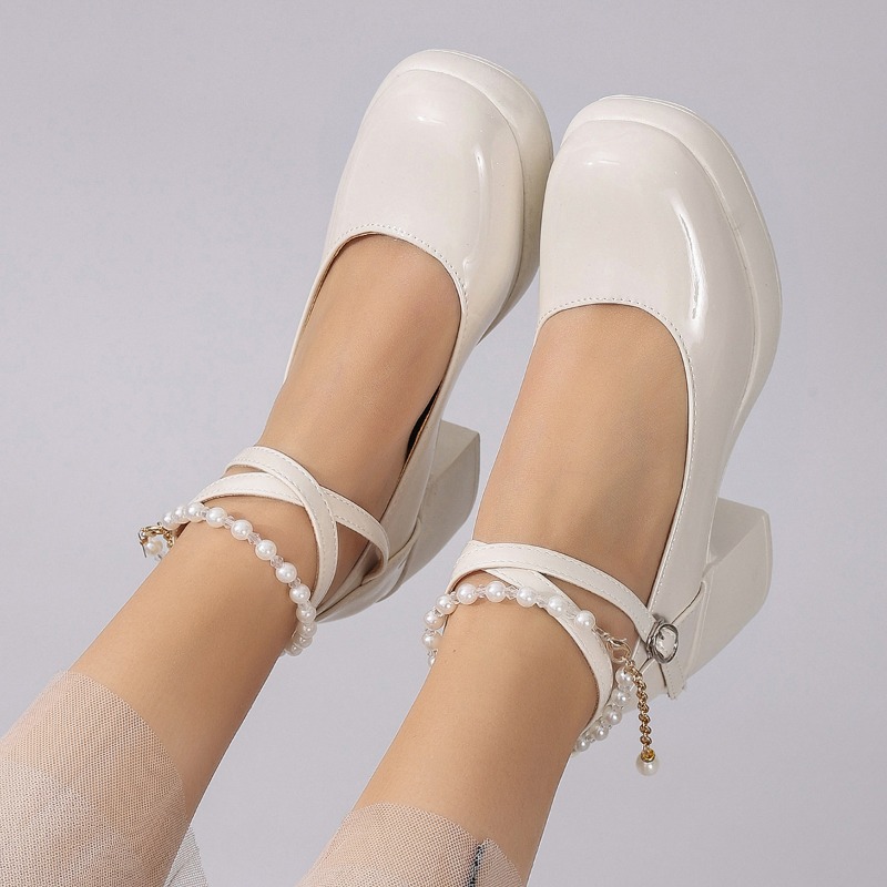 レディース パンプス シューズ ファッション クロスストラッ - Mary Jane Shoes のレビューと価格