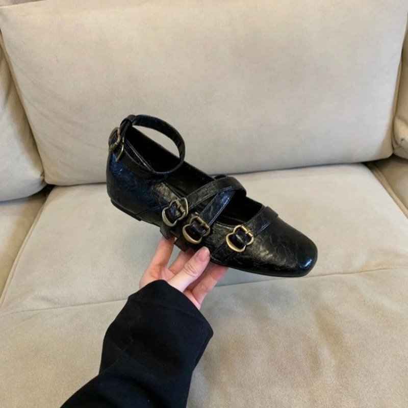 2025年ニューメリージェーンシューズ、スクエアトゥ、ヒール - Mary Jane Shoes のレビューと価格