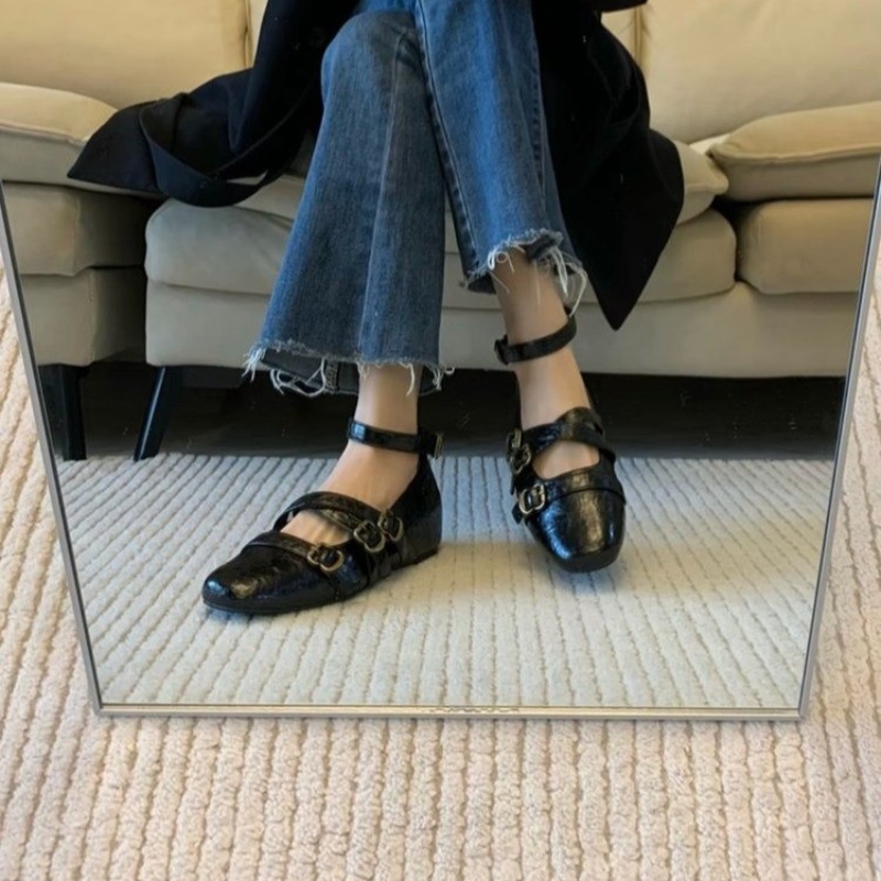 2025年ニューメリージェーンシューズ、スクエアトゥ、ヒール - Mary Jane Shoes のレビューと価格