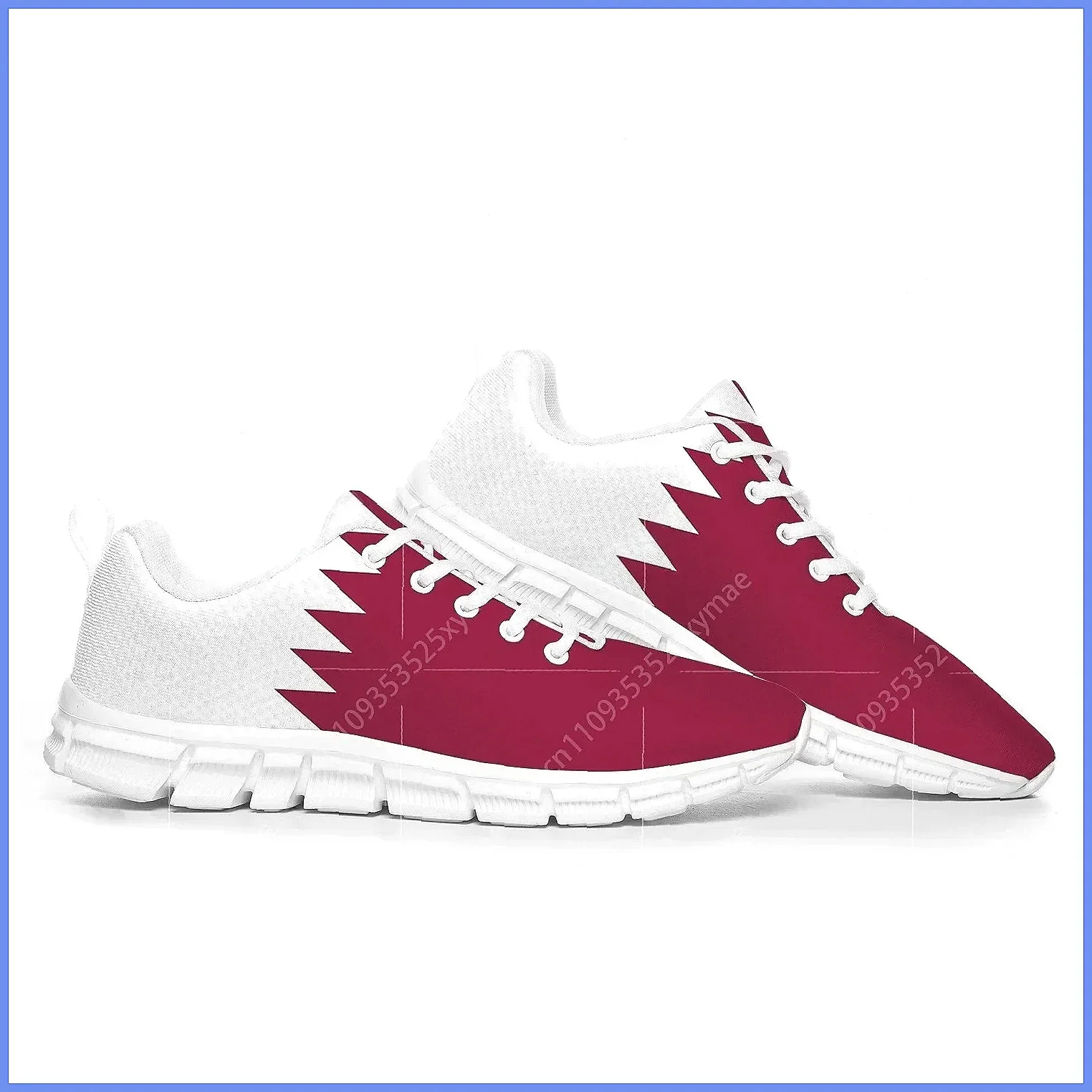 カタール国旗柄スポーツシューズ、男女兼用カスタムスニーカー、 - Women Shoes Qatar のレビューと価格