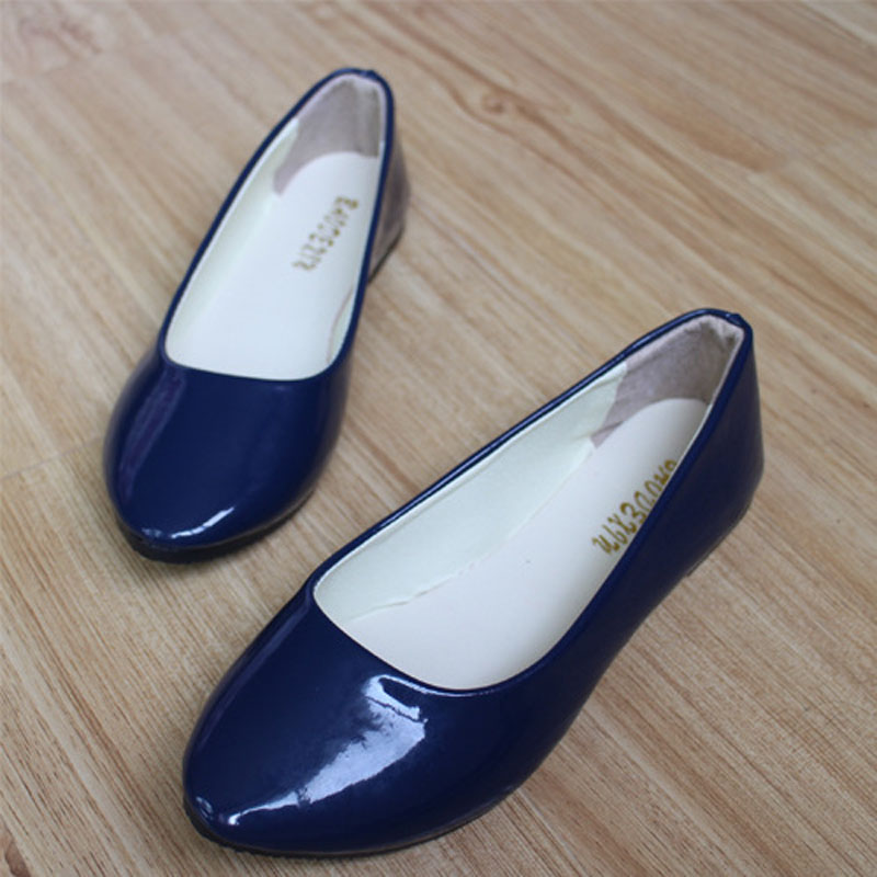 夏の女性のフラット靴パテントレザーの女性のフラットシューズキ - Women Shoes Us To Eu のレビューと価格