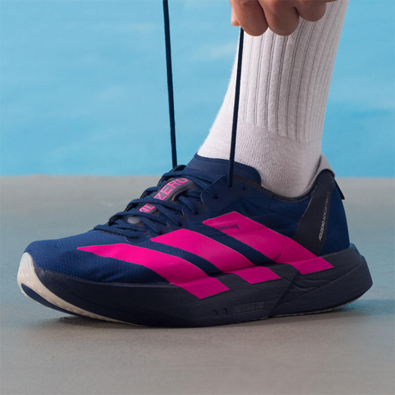 アディダス アディゼロ ネイビー ピンク レーシング ランニ - Women'S Shoes Pink Adidas のレビューと価格