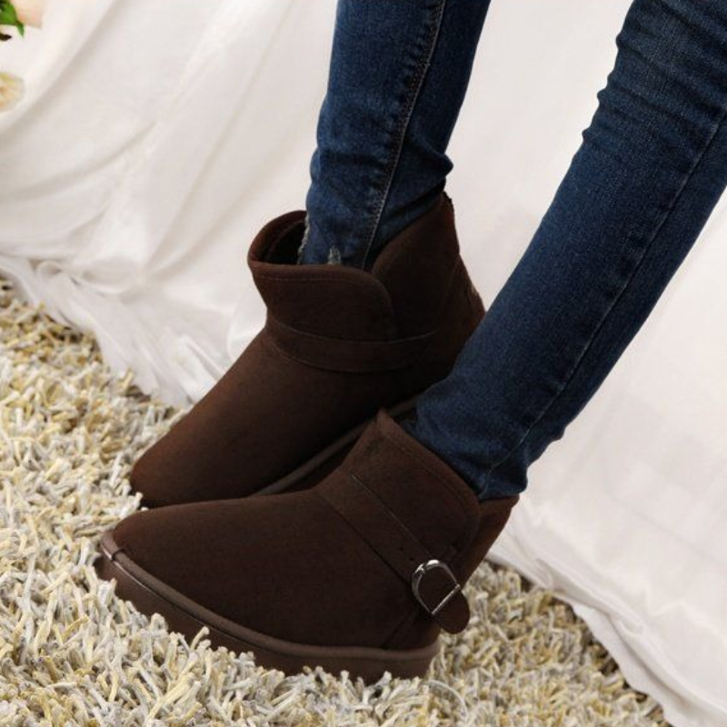 レディースラウンドトゥフラットスノーブーツ、2025年トレン - Women'S Shoes Trending 2025 のレビューと価格