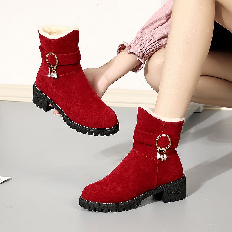 ビッグレッドハーフハイ スエードタッセル レディーススノーブ - Women'S Shoes Trending 2025 のレビューと価格