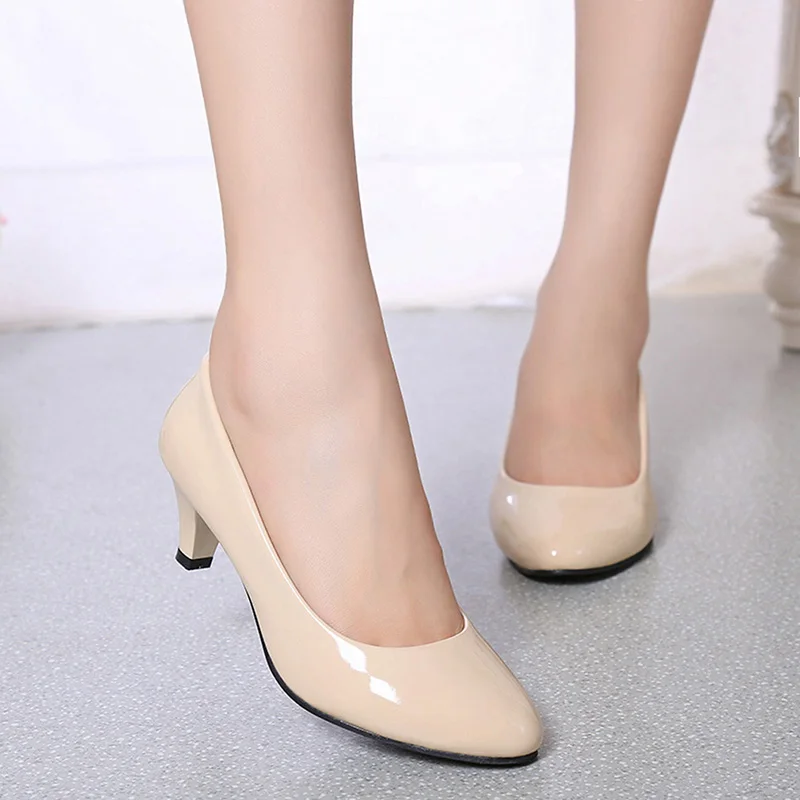 女性パンプスヌード浅い口の女性の靴ファッションオフィスワーク - Women'S Shoes For Work のレビューと価格