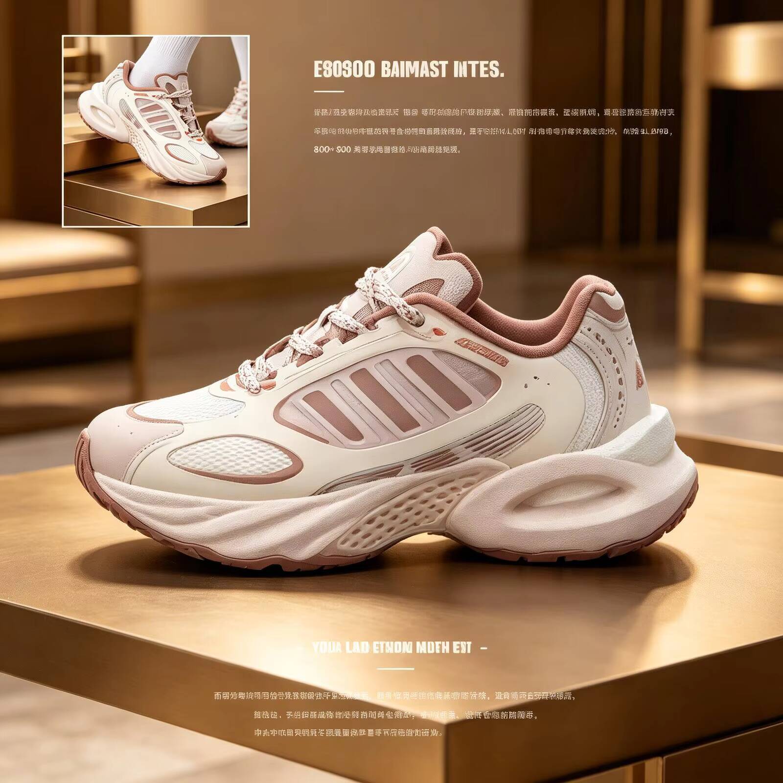 新しいアディダス女性ベージュピンク中空チャンキーダッドスニー - Women'S Shoes Pink Adidas のレビューと価格